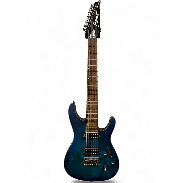 Used Ibanez S771PB Blue Solid Body Electric Guitar