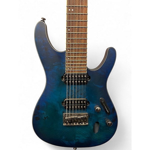 Used Ibanez S771PB Blue Solid Body Electric Guitar
