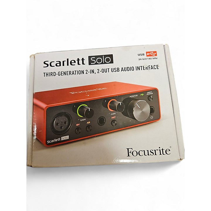 ギター scarlett  Solo THIRD-GENERATION Focusrite Scarlett Solo 3rd Gen USB Audio Interface | Sweetwater