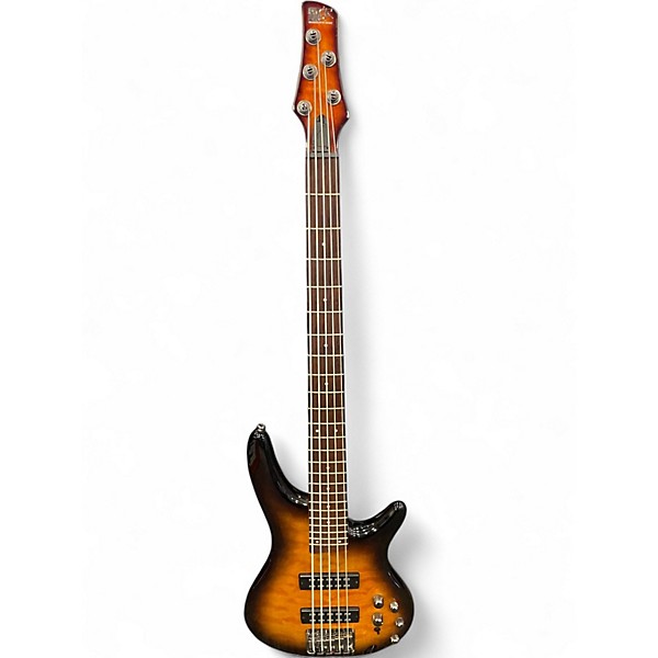 Used Ibanez SR405 5 String 2 Color Sunburst Electric Bass Guitar