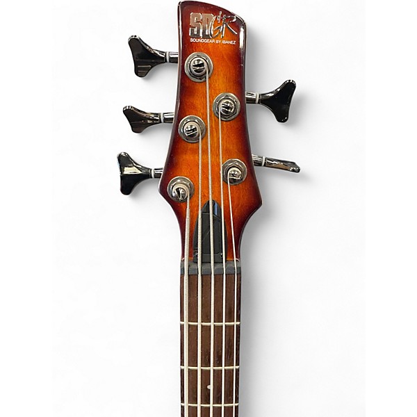 Used Ibanez SR405 5 String 2 Color Sunburst Electric Bass Guitar