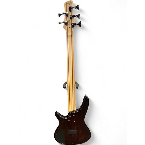Used Ibanez SR405 5 String 2 Color Sunburst Electric Bass Guitar