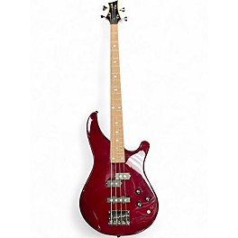Used Mitchell MB200 Red Electric Bass Guitar