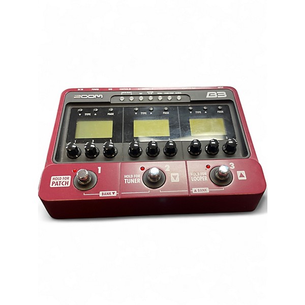 Used Zoom B3 Bass FX And Amp Simulator Bass Effect Pedal