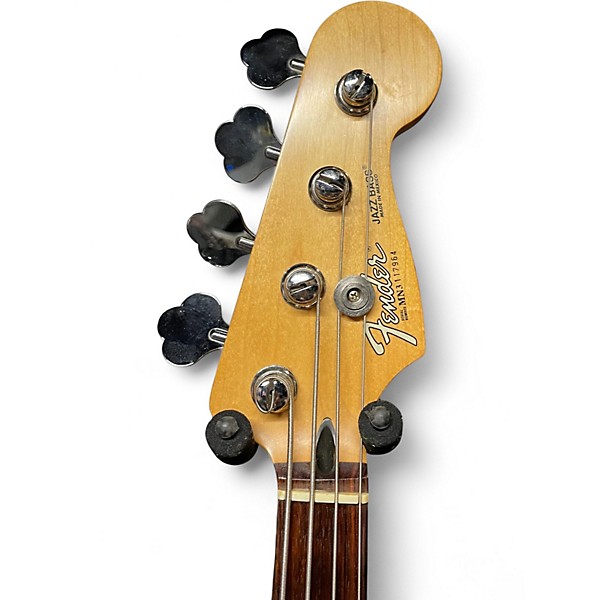 Used Fender Standard Jazz Bass CANDY APPLE RED Electric Bass Guitar