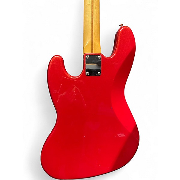 Used Fender Standard Jazz Bass CANDY APPLE RED Electric Bass Guitar