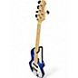 Used Sterling by Music Man Ray5 5 String Blue Electric Bass Guitar