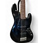 Used Fender American Standard Jazz Bass V Black Electric Bass Guitar