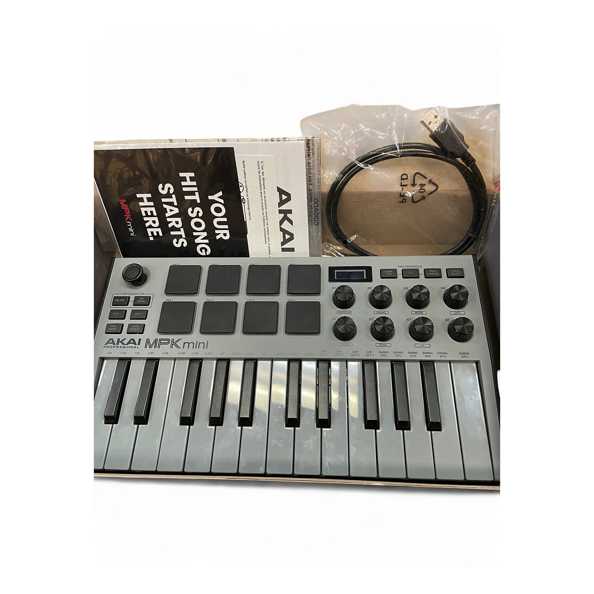 AKAI MPK mini グレー Akai Professional MPK Mini MK III 25-key Keyboard Controller