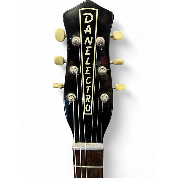 Used Danelectro '59 U-2 Reissue Black Solid Body Electric Guitar