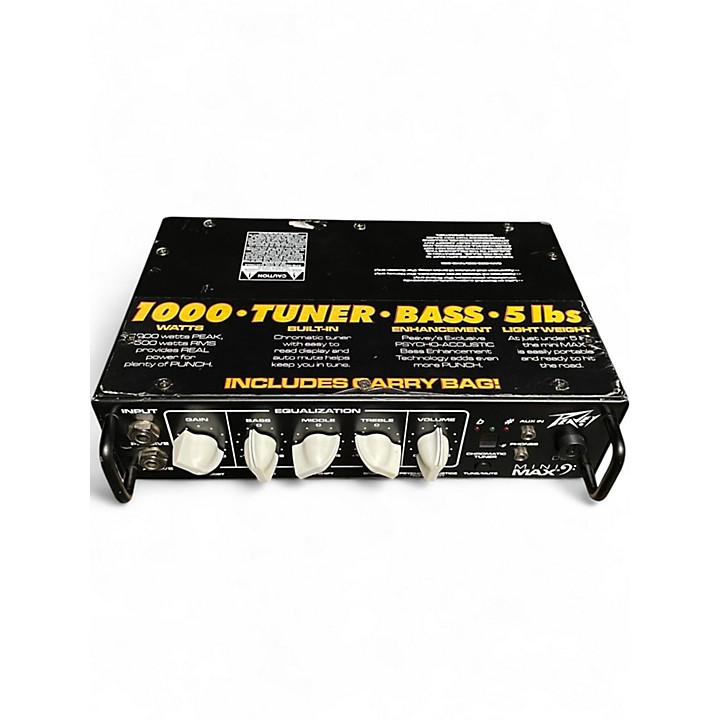 Peavey MINI MAX 500 ベース用アンプ Peavey Mini Max 500 Bass Amplifier Head (500 Watts) | zZounds