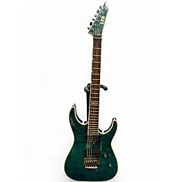 Used ESP LTD MH401QM TRANS BLUE Solid Body Electric Guitar