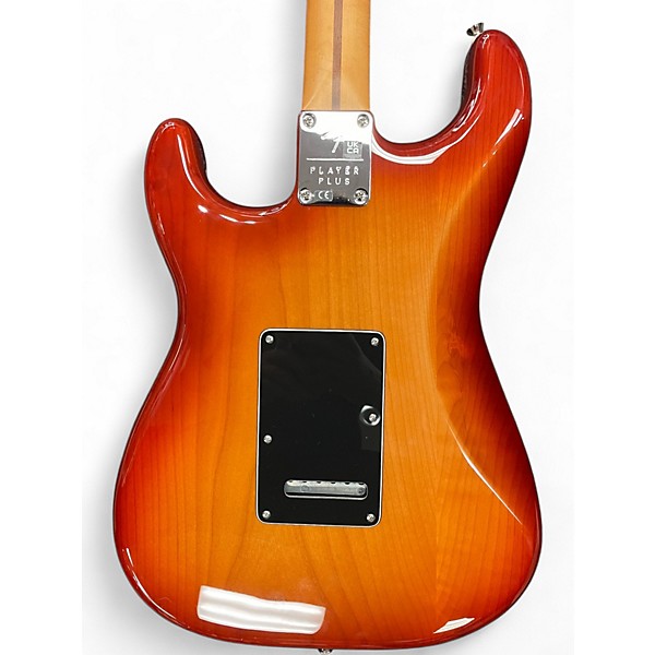 Used Fender Player Plus Stratocaster Sienna Sunburst Solid Body Electric Guitar
