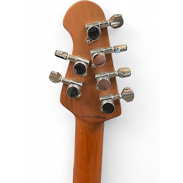 Used Sterling by Music Man Cutlass Firemist Silver Solid Body Electric Guitar