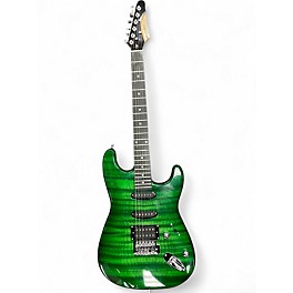 Used Leo Jaymz start style hss Green Solid Body Electric Guitar