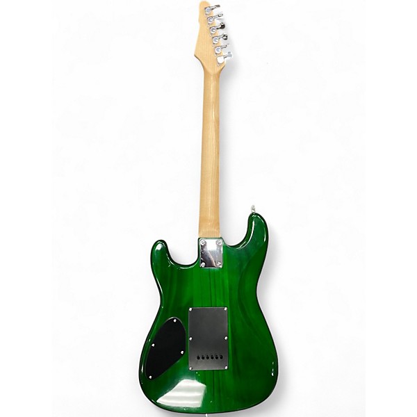 Used Leo Jaymz start style hss Green Solid Body Electric Guitar