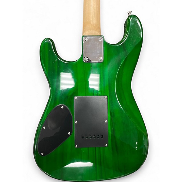Used Leo Jaymz start style hss Green Solid Body Electric Guitar