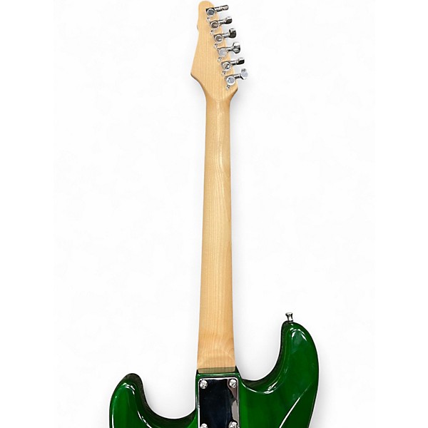 Used Leo Jaymz start style hss Green Solid Body Electric Guitar