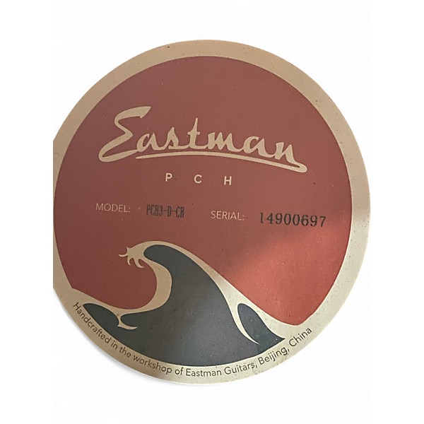 Used Eastman PCH-D-CB Natural Acoustic Guitar