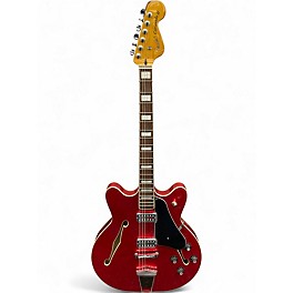 Used Fender Coronado Candy Apple Red Hollow Body Electric Guitar