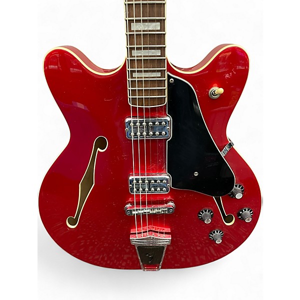 Used Fender Coronado Candy Apple Red Hollow Body Electric Guitar