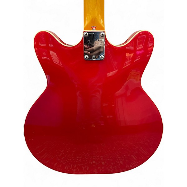 Used Fender Coronado Candy Apple Red Hollow Body Electric Guitar