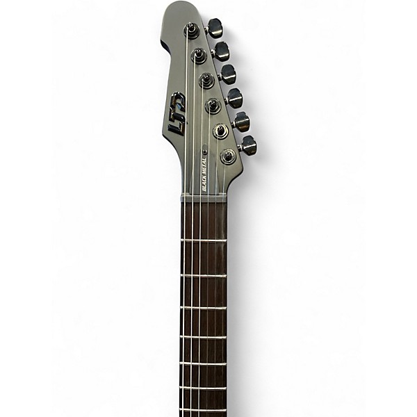 Used ESP LTD Black Metal Phoenix Black Solid Body Electric Guitar