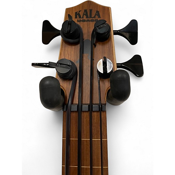 Used Kala UBASS-SMHG-FL SOLID MAHOGANY FRETLESS Natural Acoustic Bass Guitar