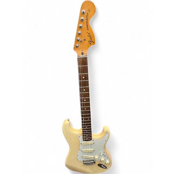 Vintage 1985 Fender 1972 STRATOCASTER REISSUE Olympic White Solid Body Electric Guitar