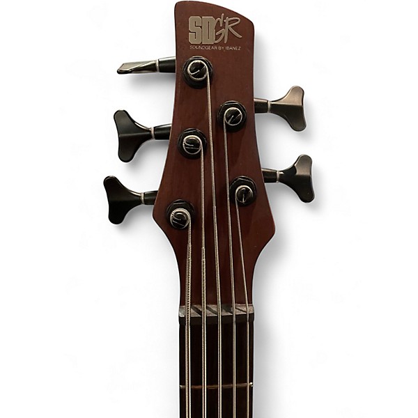 Used Ibanez SR505 5 String Brown Mahogany Electric Bass Guitar