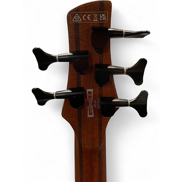 Used Ibanez SR505 5 String Brown Mahogany Electric Bass Guitar