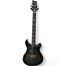 Used PRS SE Custom 24 CHARCOAL FLAME Solid Body Electric Guitar
