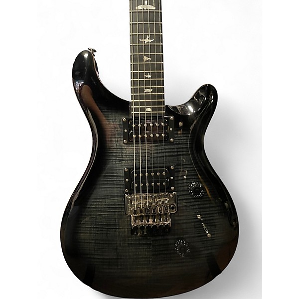 Used PRS SE Custom 24 CHARCOAL FLAME Solid Body Electric Guitar