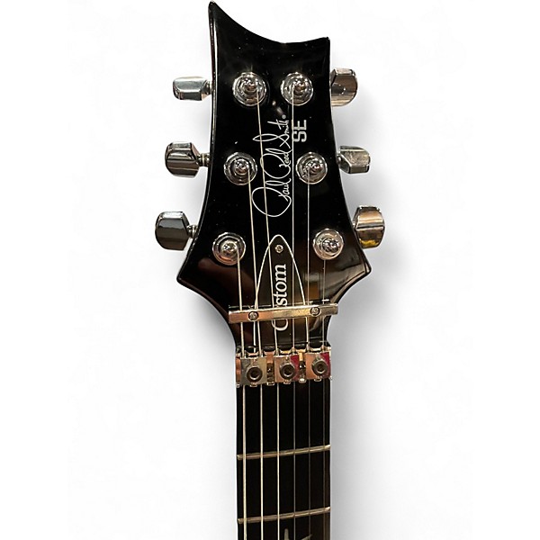 Used PRS SE Custom 24 CHARCOAL FLAME Solid Body Electric Guitar