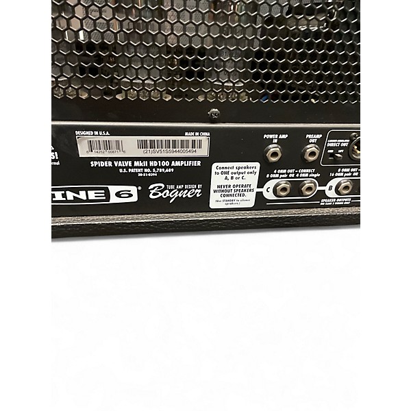 Used Line 6 Spider Valve HD100 Tube Guitar Amp Head