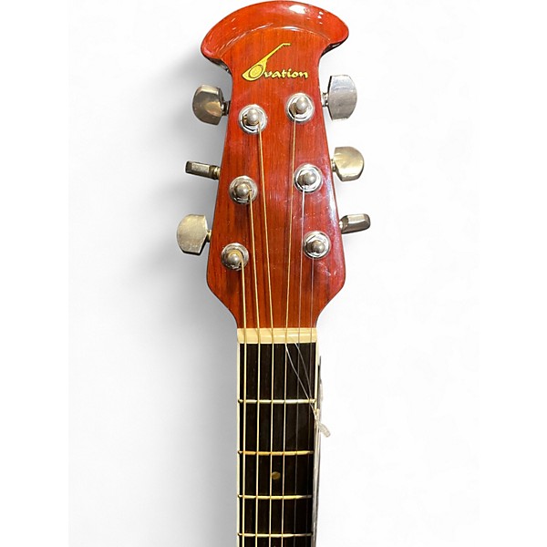 Used Ovation 1517 2 Color Sunburst Acoustic Electric Guitar