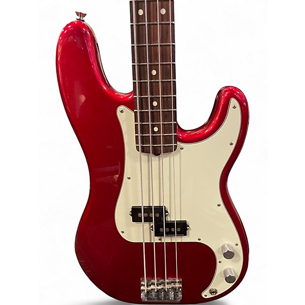 Used Fender American Professional Precision Bass Red Electric Bass Guitar