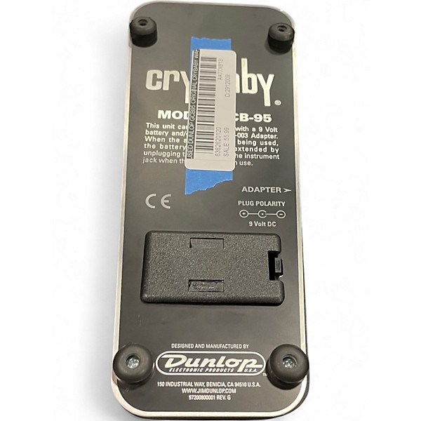 Used Dunlop GCB95 Original Crybaby Wah Effect Pedal