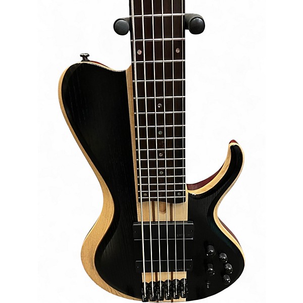 Used Ibanez BTB866SC Weathered Black Electric Bass Guitar