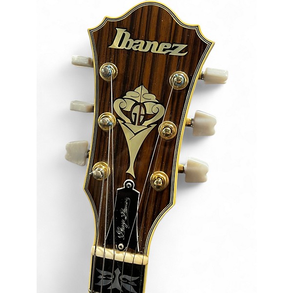 Used Ibanez GB100 Yellow Hollow Body Electric Guitar Yellow