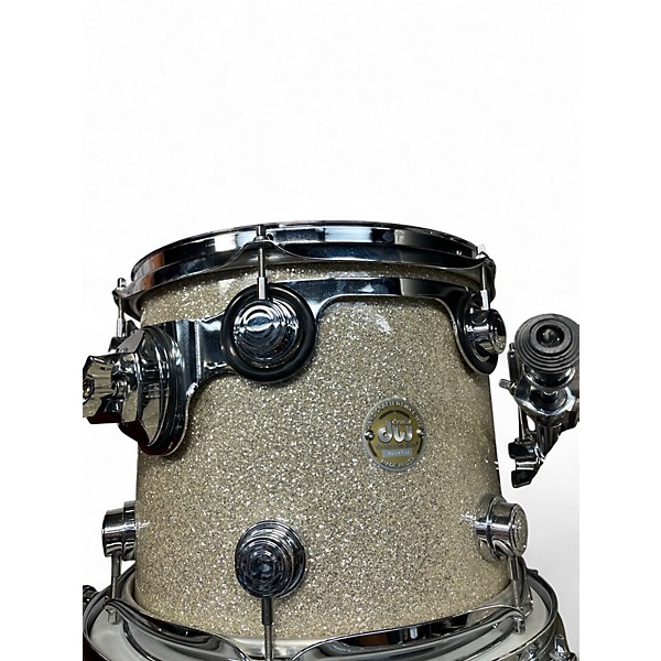 Used DW 3 Piece Collector's Series Broken Glass Sparkle Drum Kit