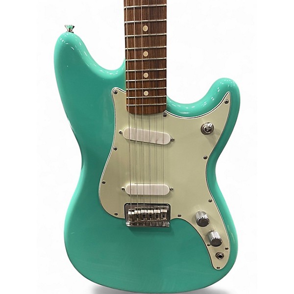 Used Fender Duo Sonic Surf Green Solid Body Electric Guitar