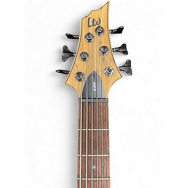 Used ESP B206 6 String Natural Electric Bass Guitar