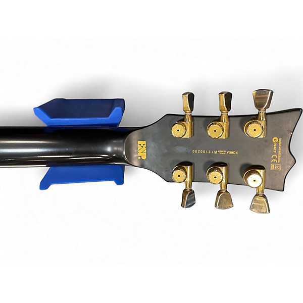 Used ESP LTD Deluxe EC-1000 BLACK AND CREAM Solid Body Electric Guitar