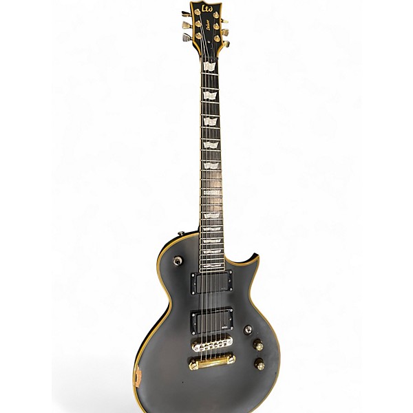 Used ESP LTD Deluxe EC-1000 BLACK AND CREAM Solid Body Electric Guitar