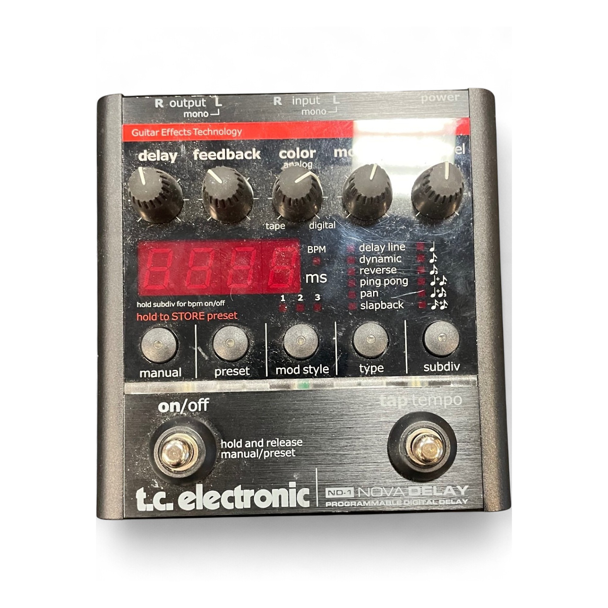 TC Electronic NOVA Delay ND-1 中古 動作okです Used TC Electronic ND1 Nova Delay Effect Pedal | Guitar Center