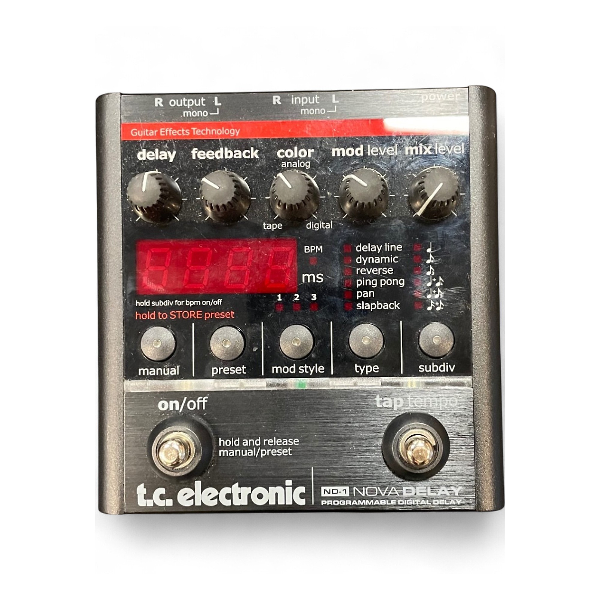 Used TC Electronic ND1 Nova Delay Effect Pedal | Guitar Center
