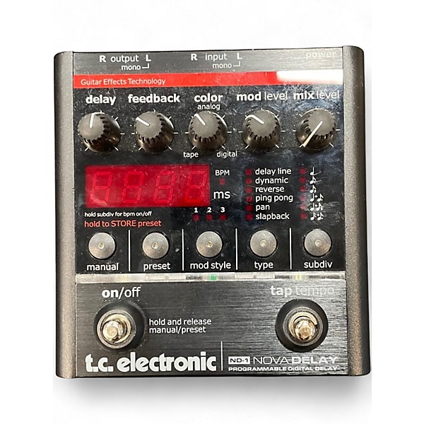 TC Electronic NOVA Delay ND-1 中古 最終値下げ Amazon.com: TC Electronic ND-1 Nova Delay Guitar Pedal