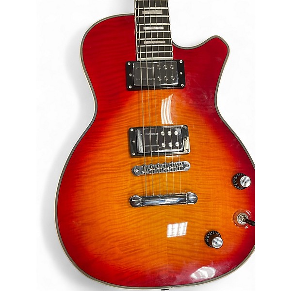 Used Hockin USA Deluxe Heritage Cherry Sunburst Solid Body Electric Guitar