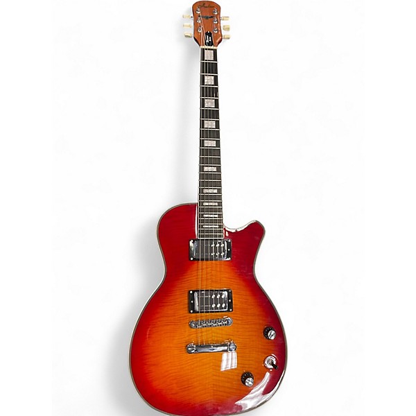 Used Hockin USA Deluxe Heritage Cherry Sunburst Solid Body Electric Guitar
